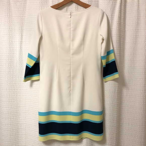 Ann Taylor Polyester Striped Dress - Picture 2 of 5